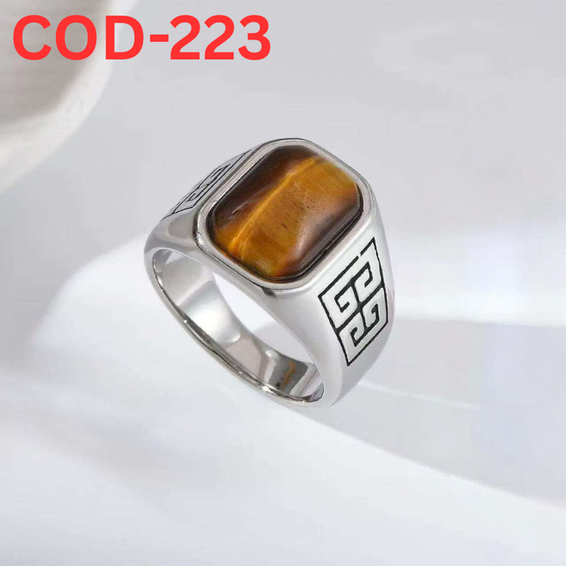 Italian Origin Handmade Tiger Stone Finger Ring For Men (223)